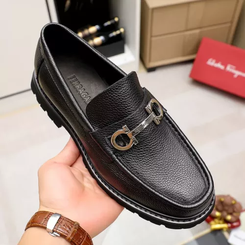 Cheap Salvatore Ferragamo Leather Shoes For Men #1356315 Replica Wholesale [$88.00 USD] [ITEM#1356315] on Replica Salvatore Ferragamo Leather Shoes