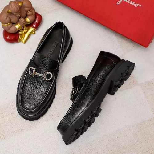 Cheap Salvatore Ferragamo Leather Shoes For Men #1356315 Replica Wholesale [$88.00 USD] [ITEM#1356315] on Replica Salvatore Ferragamo Leather Shoes