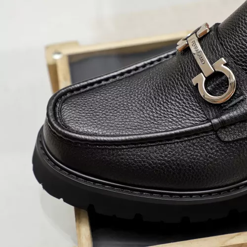 Cheap Salvatore Ferragamo Leather Shoes For Men #1356315 Replica Wholesale [$88.00 USD] [ITEM#1356315] on Replica Salvatore Ferragamo Leather Shoes