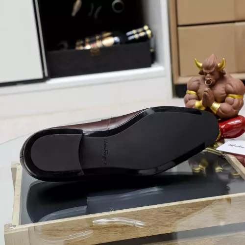 Cheap Salvatore Ferragamo Leather Shoes For Men #1356317 Replica Wholesale [$88.00 USD] [ITEM#1356317] on Replica Salvatore Ferragamo Leather Shoes
