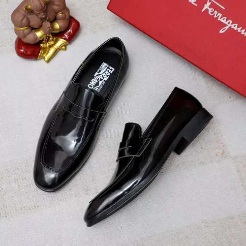Cheap Salvatore Ferragamo Leather Shoes For Men #1356326 Replica Wholesale [$88.00 USD] [ITEM#1356326] on Replica Salvatore Ferragamo Leather Shoes