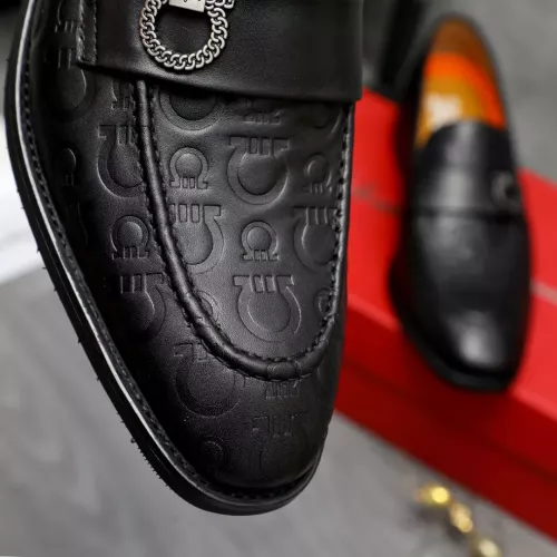 Cheap Salvatore Ferragamo Leather Shoes For Men #1356488 Replica Wholesale [$92.00 USD] [ITEM#1356488] on Replica Salvatore Ferragamo Leather Shoes