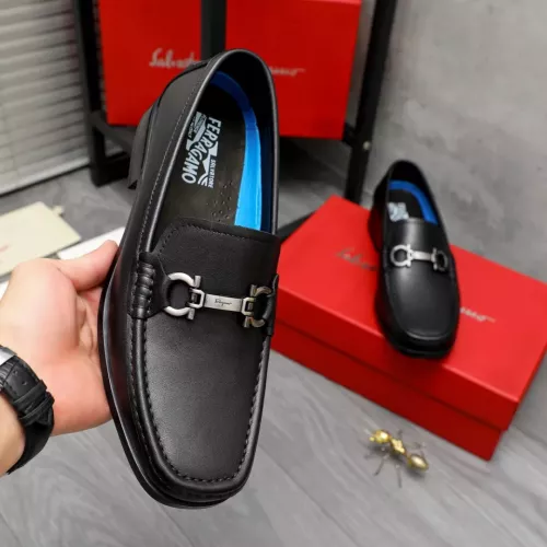 Cheap Salvatore Ferragamo Leather Shoes For Men #1356491 Replica Wholesale [$92.00 USD] [ITEM#1356491] on Replica Salvatore Ferragamo Leather Shoes