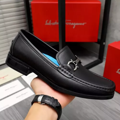 Cheap Salvatore Ferragamo Leather Shoes For Men #1356491 Replica Wholesale [$92.00 USD] [ITEM#1356491] on Replica Salvatore Ferragamo Leather Shoes