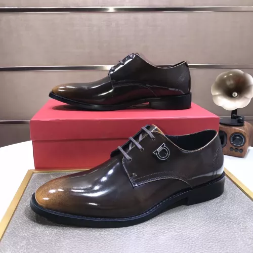 Cheap Salvatore Ferragamo Leather Shoes For Men #1356497 Replica Wholesale [$100.00 USD] [ITEM#1356497] on Replica Salvatore Ferragamo Leather Shoes