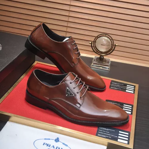 Cheap Prada Leather Shoes For Men #1356518 Replica Wholesale [$100.00 USD] [ITEM#1356518] on Replica Prada Leather Shoes