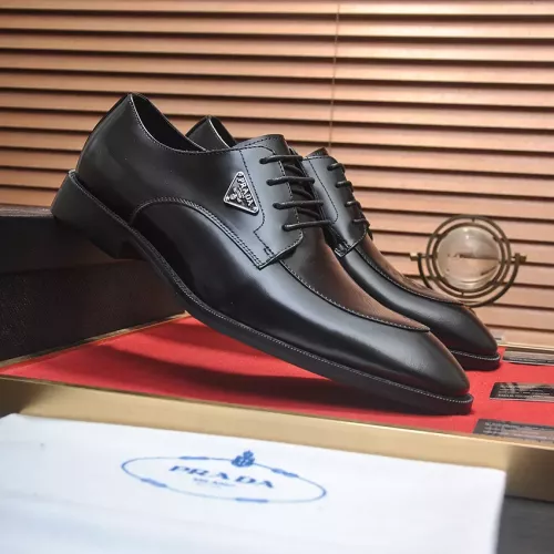 Cheap Prada Leather Shoes For Men #1356524 Replica Wholesale [$100.00 USD] [ITEM#1356524] on Replica Prada Leather Shoes