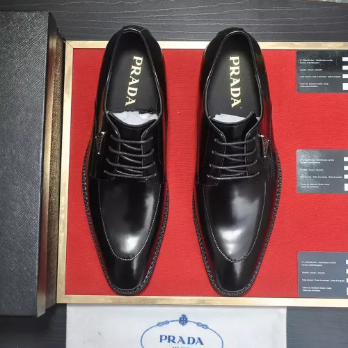 Cheap Prada Leather Shoes For Men #1356524 Replica Wholesale [$100.00 USD] [ITEM#1356524] on Replica Prada Leather Shoes