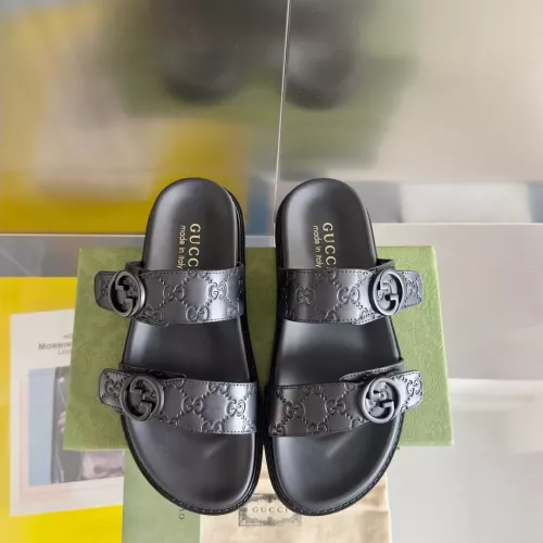 Cheap Gucci Slippers For Men #1356666 Replica Wholesale [$60.00 USD] [ITEM#1356666] on Replica Gucci Slippers