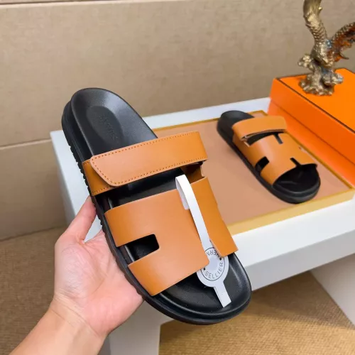 Cheap Hermes Slippers For Men #1356879 Replica Wholesale [$56.00 USD] [ITEM#1356879] on Replica Hermes Slippers