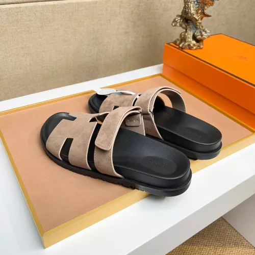 Cheap Hermes Slippers For Men #1356923 Replica Wholesale [$56.00 USD] [ITEM#1356923] on Replica Hermes Slippers