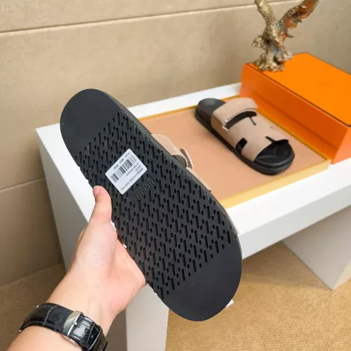 Cheap Hermes Slippers For Men #1356923 Replica Wholesale [$56.00 USD] [ITEM#1356923] on Replica Hermes Slippers