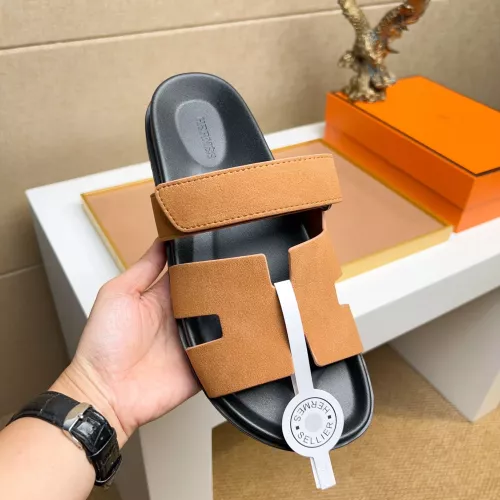 Cheap Hermes Slippers For Men #1356928 Replica Wholesale [$56.00 USD] [ITEM#1356928] on Replica Hermes Slippers