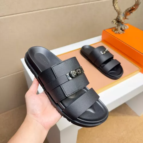 Cheap Hermes Slippers For Men #1356966 Replica Wholesale [$56.00 USD] [ITEM#1356966] on Replica Hermes Slippers
