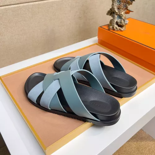 Cheap Hermes Slippers For Men #1356972 Replica Wholesale [$56.00 USD] [ITEM#1356972] on Replica Hermes Slippers
