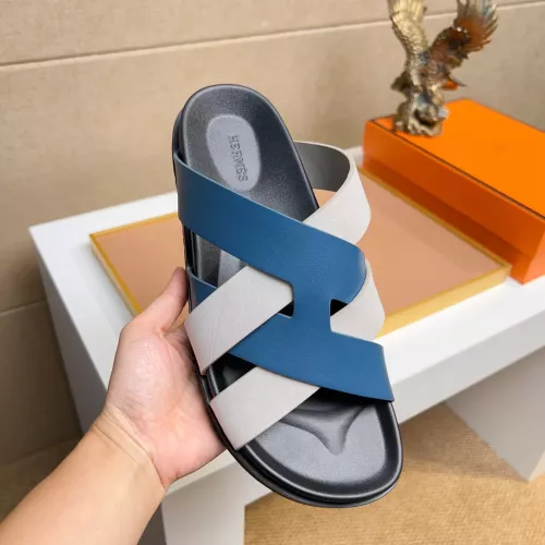 Cheap Hermes Slippers For Men #1356974 Replica Wholesale [$56.00 USD] [ITEM#1356974] on Replica Hermes Slippers