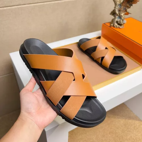 Cheap Hermes Slippers For Men #1356982 Replica Wholesale [$56.00 USD] [ITEM#1356982] on Replica Hermes Slippers