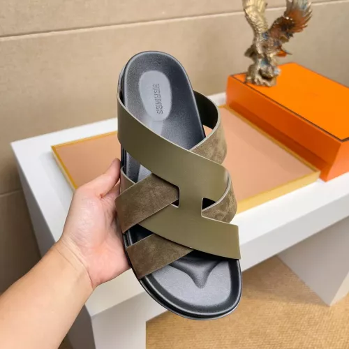 Cheap Hermes Slippers For Men #1356990 Replica Wholesale [$56.00 USD] [ITEM#1356990] on Replica Hermes Slippers