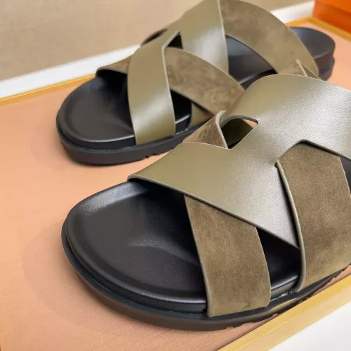 Cheap Hermes Slippers For Men #1356990 Replica Wholesale [$56.00 USD] [ITEM#1356990] on Replica Hermes Slippers