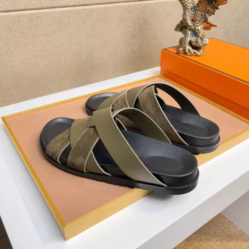 Cheap Hermes Slippers For Men #1356990 Replica Wholesale [$56.00 USD] [ITEM#1356990] on Replica Hermes Slippers