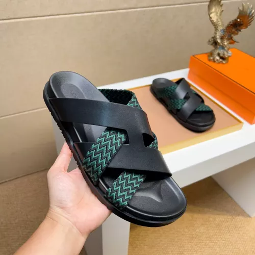 Cheap Hermes Slippers For Men #1357017 Replica Wholesale [$56.00 USD] [ITEM#1357017] on Replica Hermes Slippers