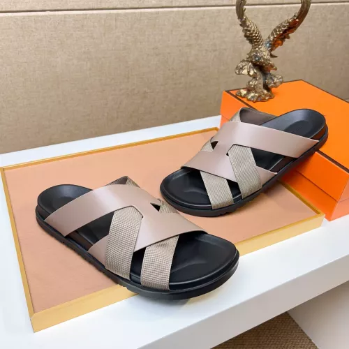 Cheap Hermes Slippers For Men #1357113 Replica Wholesale [$56.00 USD] [ITEM#1357113] on Replica Hermes Slippers