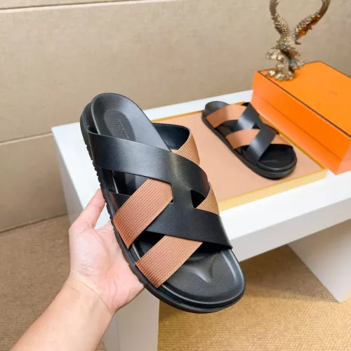 Cheap Hermes Slippers For Men #1357127 Replica Wholesale [$56.00 USD] [ITEM#1357127] on Replica Hermes Slippers