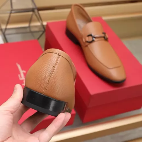 Cheap Salvatore Ferragamo Leather Shoes For Men #1357311 Replica Wholesale [$122.00 USD] [ITEM#1357311] on Replica Salvatore Ferragamo Leather Shoes