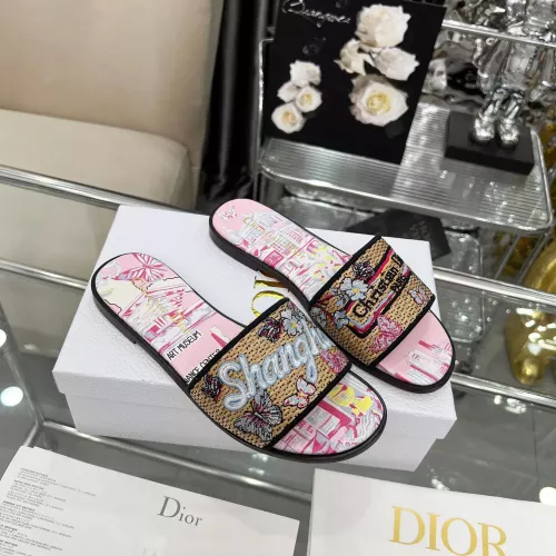 Cheap Christian Dior Slippers For Women #1357583 Replica Wholesale [$85.00 USD] [ITEM#1357583] on Replica Christian Dior Slippers