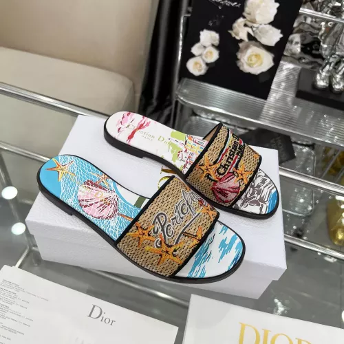 Cheap Christian Dior Slippers For Women #1357584 Replica Wholesale [$85.00 USD] [ITEM#1357584] on Replica Christian Dior Slippers