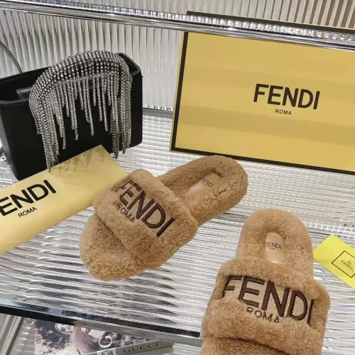 Cheap Fendi Slippers For Women #1357608 Replica Wholesale [$92.00 USD] [ITEM#1357608] on Replica Fendi Slippers