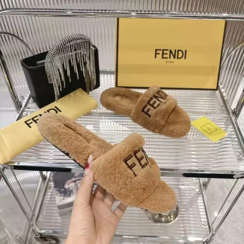 Cheap Fendi Slippers For Women #1357608 Replica Wholesale [$92.00 USD] [ITEM#1357608] on Replica Fendi Slippers