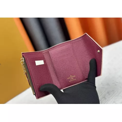 Cheap Louis Vuitton LV Wallets In Burgundy For Women #1357623 Replica Wholesale [$40.00 USD] [ITEM#1357623] on Replica Louis Vuitton LV Wallets