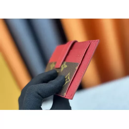 Cheap Louis Vuitton LV Card Case In Red For Women #1357631 Replica Wholesale [$38.00 USD] [ITEM#1357631] on Replica Louis Vuitton LV Wallets