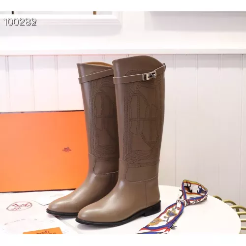 Cheap Hermes Boots For Women #1357650 Replica Wholesale [$118.00 USD] [ITEM#1357650] on Replica Hermes Boots
