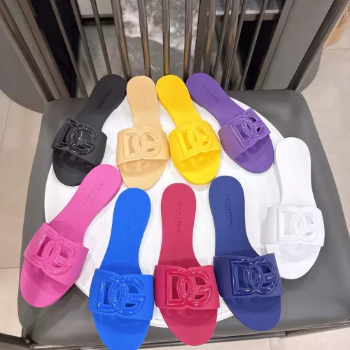Cheap Dolce &amp; Gabbana D&amp;G Slippers For Women #1357686 Replica Wholesale [$48.00 USD] [ITEM#1357686] on Replica Dolce &amp; Gabbana D&amp;G Slippers