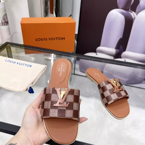 Cheap Louis Vuitton Slippers For Women #1357721 Replica Wholesale [$82.00 USD] [ITEM#1357721] on Replica Louis Vuitton Slippers