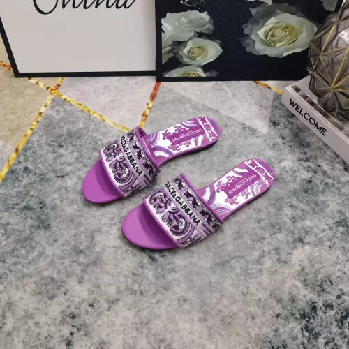 Cheap Dolce &amp; Gabbana D&amp;G Slippers For Women #1357725 Replica Wholesale [$115.00 USD] [ITEM#1357725] on Replica Dolce &amp; Gabbana D&amp;G Slippers