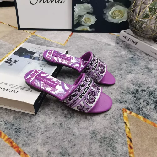 Cheap Dolce &amp; Gabbana D&amp;G Slippers For Women #1357725 Replica Wholesale [$115.00 USD] [ITEM#1357725] on Replica Dolce &amp; Gabbana D&amp;G Slippers