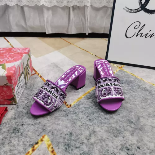 Cheap Dolce &amp; Gabbana D&amp;G Slippers For Women #1357726 Replica Wholesale [$125.00 USD] [ITEM#1357726] on Replica Dolce &amp; Gabbana D&amp;G Slippers
