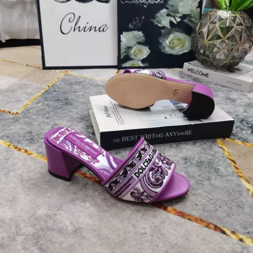 Cheap Dolce &amp; Gabbana D&amp;G Slippers For Women #1357726 Replica Wholesale [$125.00 USD] [ITEM#1357726] on Replica Dolce &amp; Gabbana D&amp;G Slippers