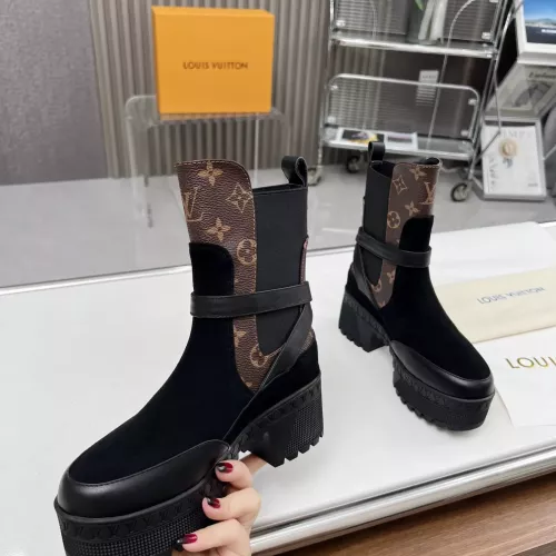 Cheap Louis Vuitton Boots For Women #1357813 Replica Wholesale [$108.00 USD] [ITEM#1357813] on Replica Louis Vuitton Boots