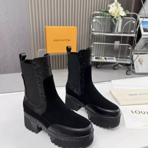 Cheap Louis Vuitton Boots For Women #1357815 Replica Wholesale [$105.00 USD] [ITEM#1357815] on Replica Louis Vuitton Boots