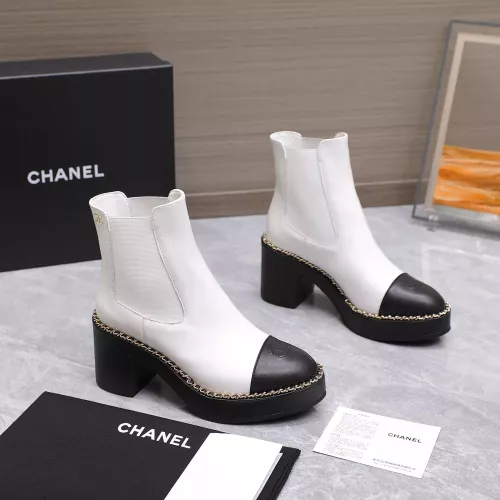 Cheap Chanel Boots For Women #1357875 Replica Wholesale [$128.00 USD] [ITEM#1357875] on Replica Chanel Boots
