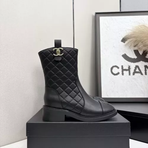 Cheap Chanel Boots For Women #1357885 Replica Wholesale [$122.00 USD] [ITEM#1357885] on Replica Chanel Boots