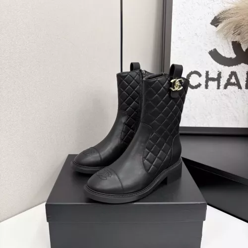 Cheap Chanel Boots For Women #1357885 Replica Wholesale [$122.00 USD] [ITEM#1357885] on Replica Chanel Boots