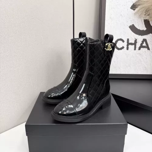 Cheap Chanel Boots For Women #1357886 Replica Wholesale [$122.00 USD] [ITEM#1357886] on Replica Chanel Boots