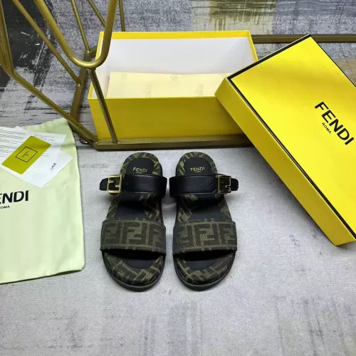 Cheap Fendi Slippers For Men #1357891 Replica Wholesale [$82.00 USD] [ITEM#1357891] on Replica Fendi Slippers