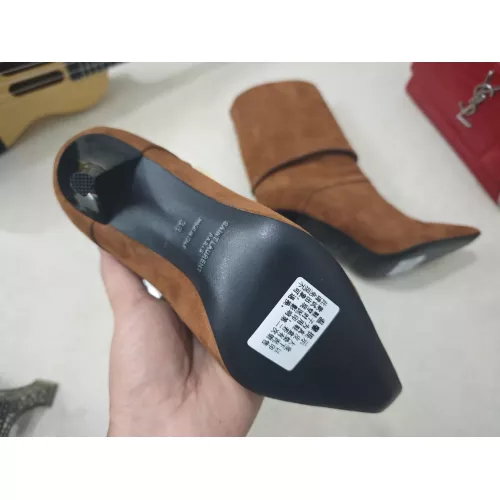 Cheap Yves Saint Laurent YSL Boots For Women #1357987 Replica Wholesale [$130.00 USD] [ITEM#1357987] on Replica Yves Saint Laurent YSL Boots