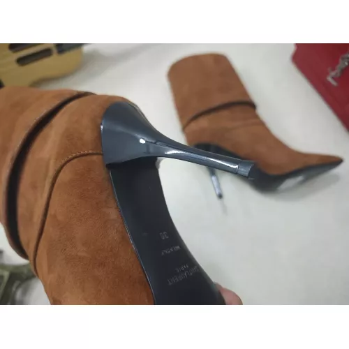 Cheap Yves Saint Laurent YSL Boots For Women #1357987 Replica Wholesale [$130.00 USD] [ITEM#1357987] on Replica Yves Saint Laurent YSL Boots